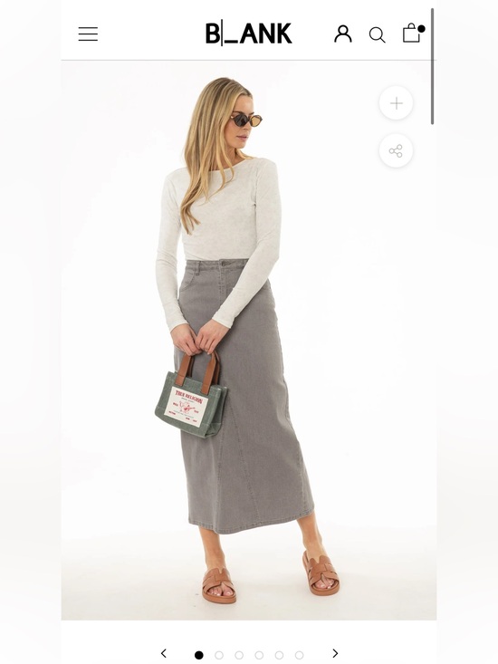 Blank NYC Dresses & Skirts - Dressed Blank Washed Grey Denim Skirt Set